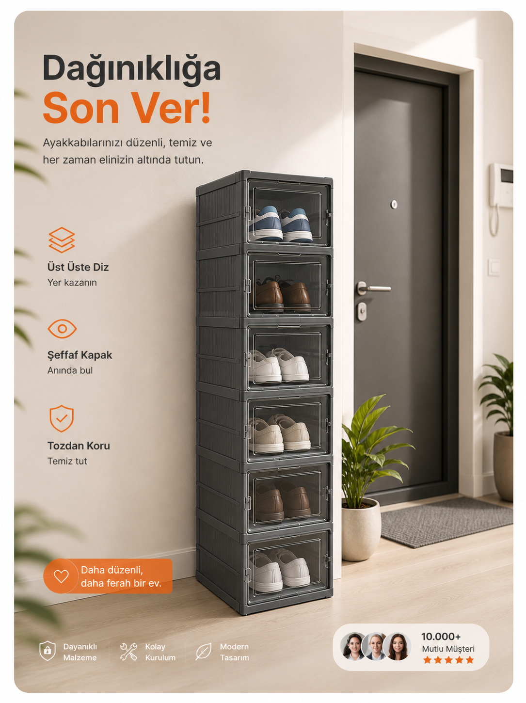 Homezy-Katlanabilir Şıklık, Maksimum Düzen.